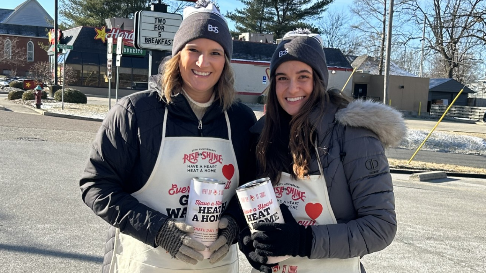 BOS employees volunteer to deliver meals for Senior Services of Central Illinois.